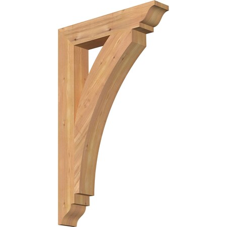 Thorton Traditional Smooth Bracket, Western Red Cedar, 3 1/2"W x 20"D x 32"H